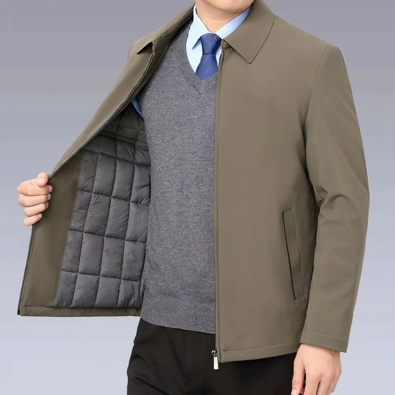 Men's Business Jacket, padded, lapel collar