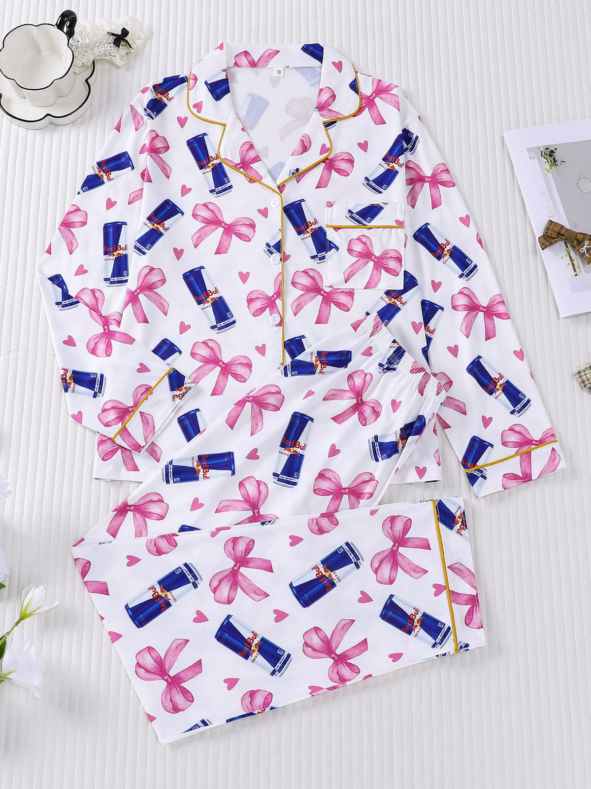 Women's pajamas, long-sleeved, for spring and autumn