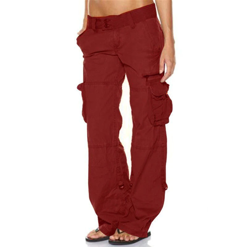 EVA-US Women's Cargo Pants with Pockets