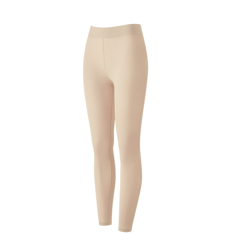 Ladies Thermal Underwear, seamless, solid color, round neck