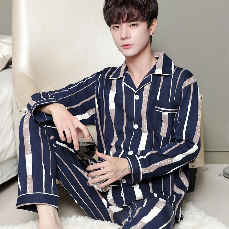 Classic cotton pajamas for men