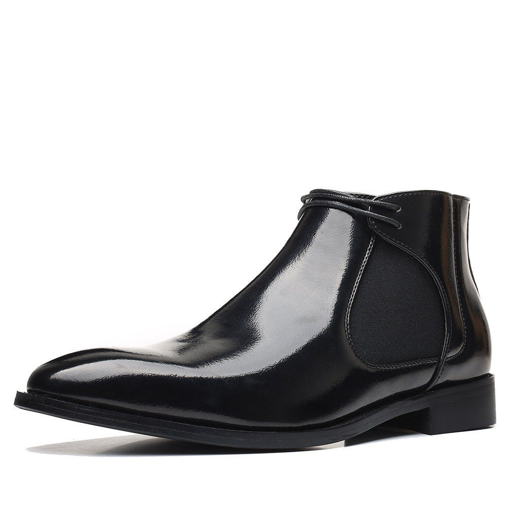 Chelsea boots, PU leather, non-slip, square toe