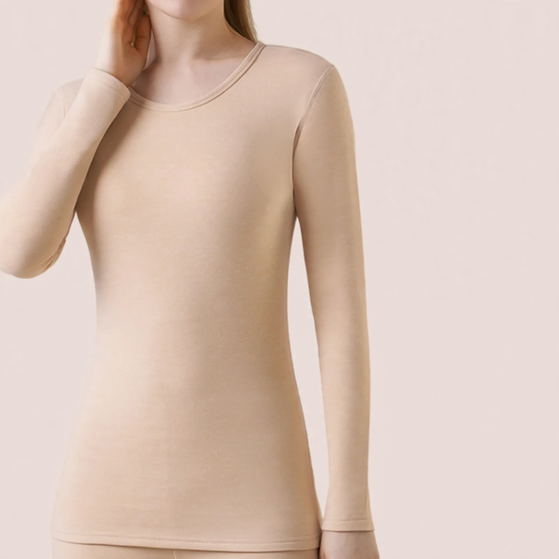 Women's undershirt, padded, with stand-up collar