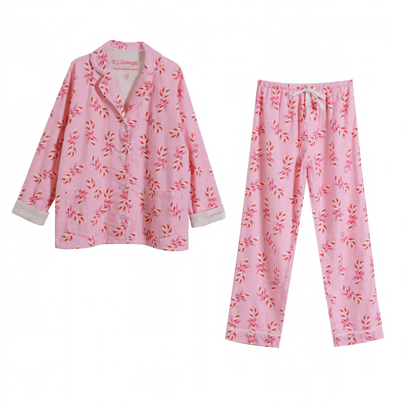 Women's house suit made of cotton, brushed, versatile
