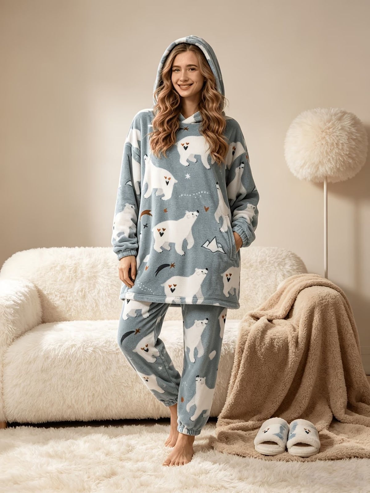 Family Pajama Set, Printed, for Couples