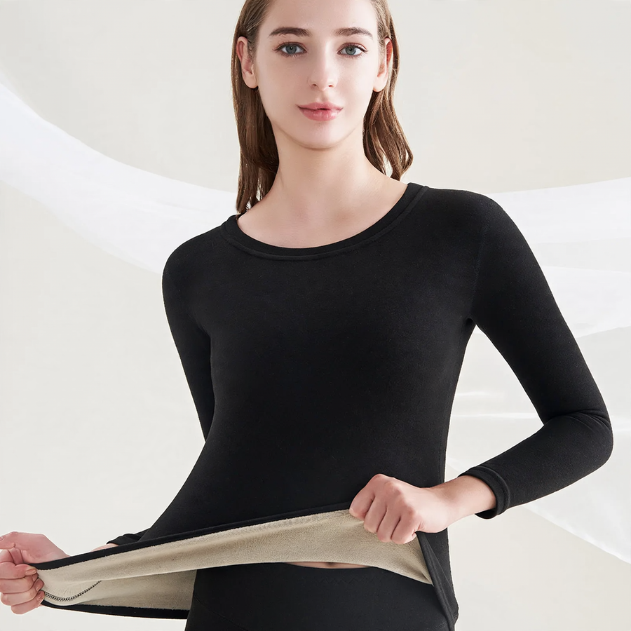Thermal set made of wool and silk for couples