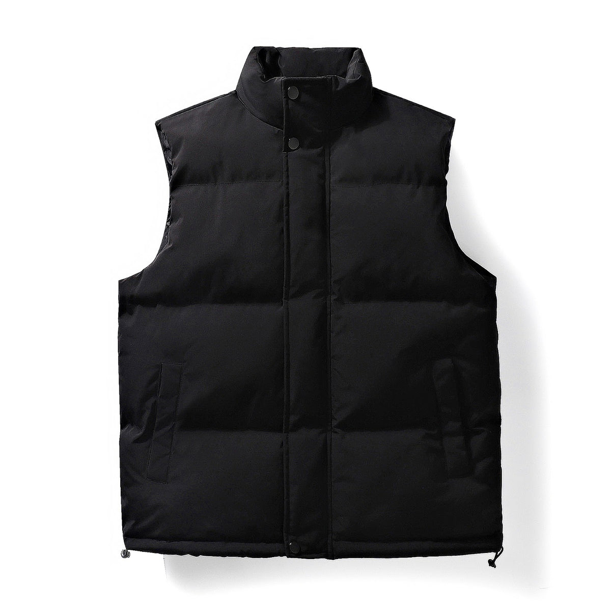 Men's quilted jacket, windproof, stand-up collar, loose