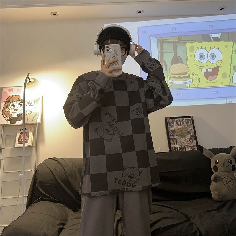 Men's Pajama Set, long-sleeved, cotton