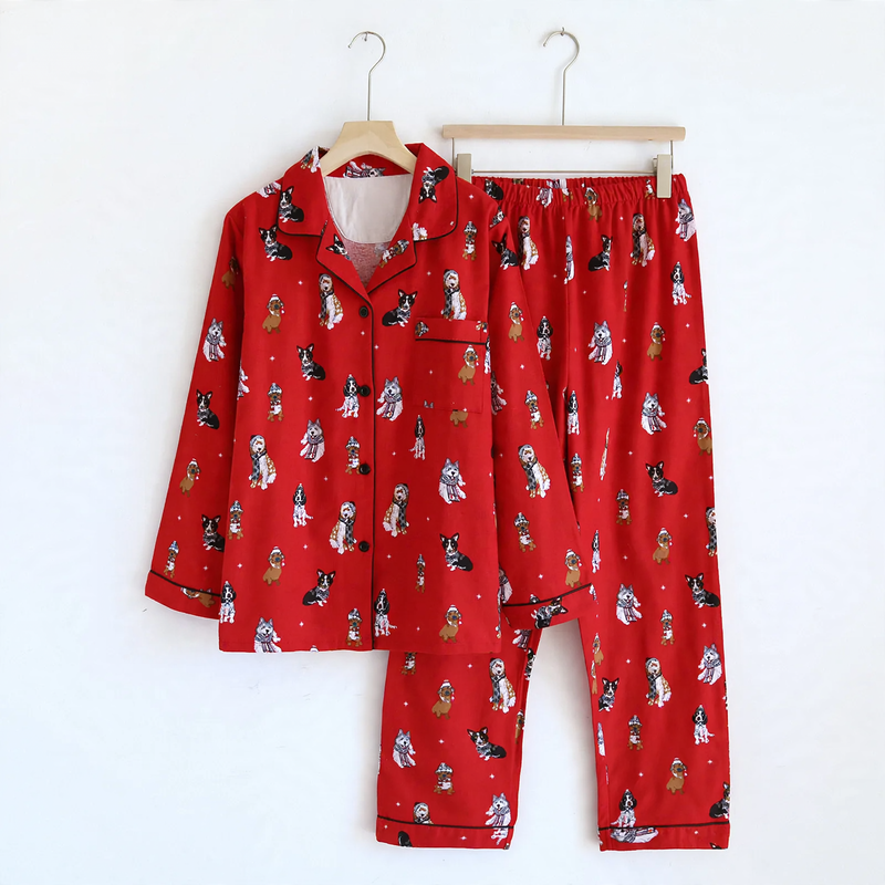 Pair-House Suit, Cotton, Brushed, Long Sleeve, Various Designs