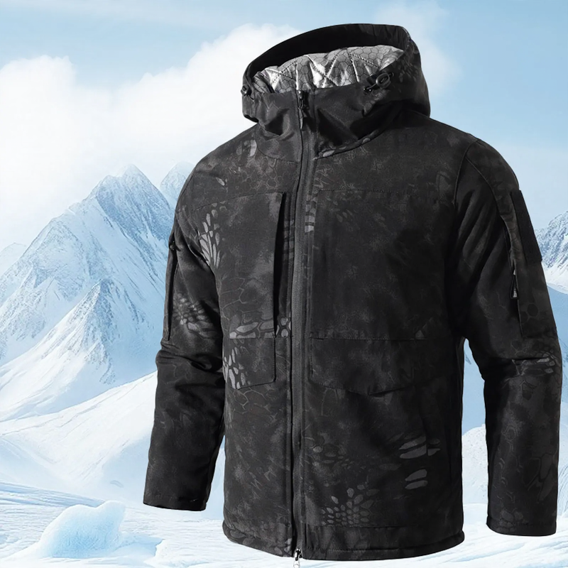 Tactical Men's Winter Jacket, M65 Style, Water Resistant