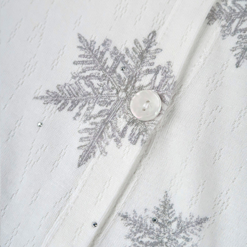Christmas loungewear set with snowflake design