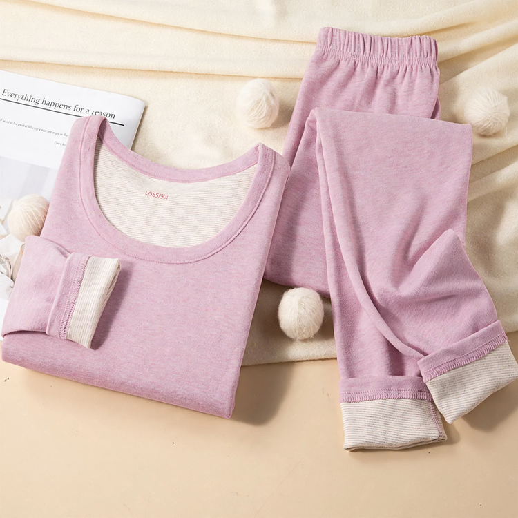 Padded thermal underwear set for women and men