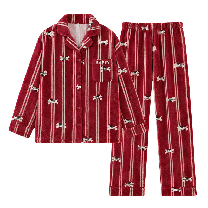 Men's Pajama Set, Coral Fleece, warm