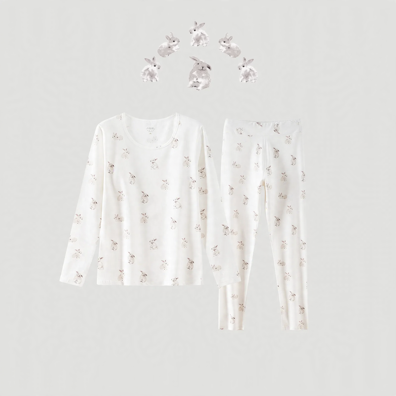 Women's Thermal Set, Cotton, Printed