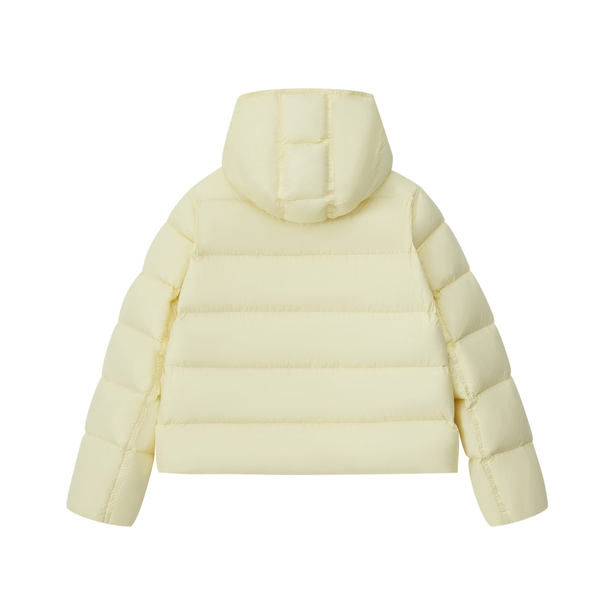 Short ladies' down jacket with goose down filling