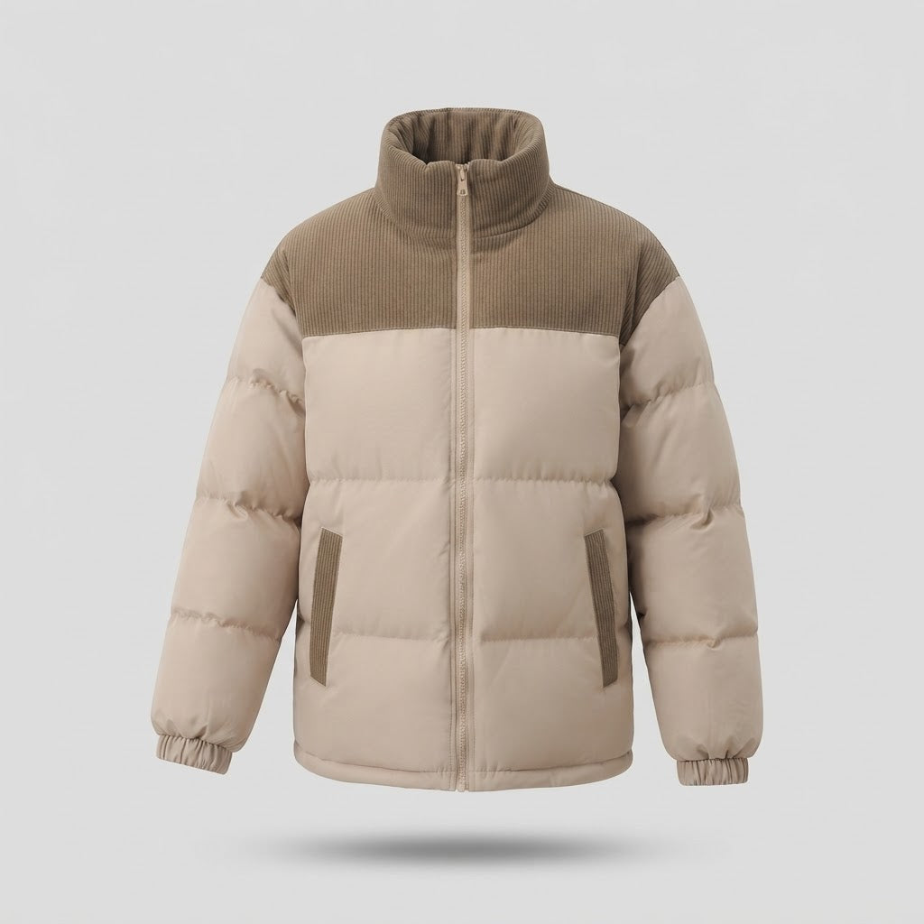 Women's Stylish Down Jacket with High Collar EVA-US