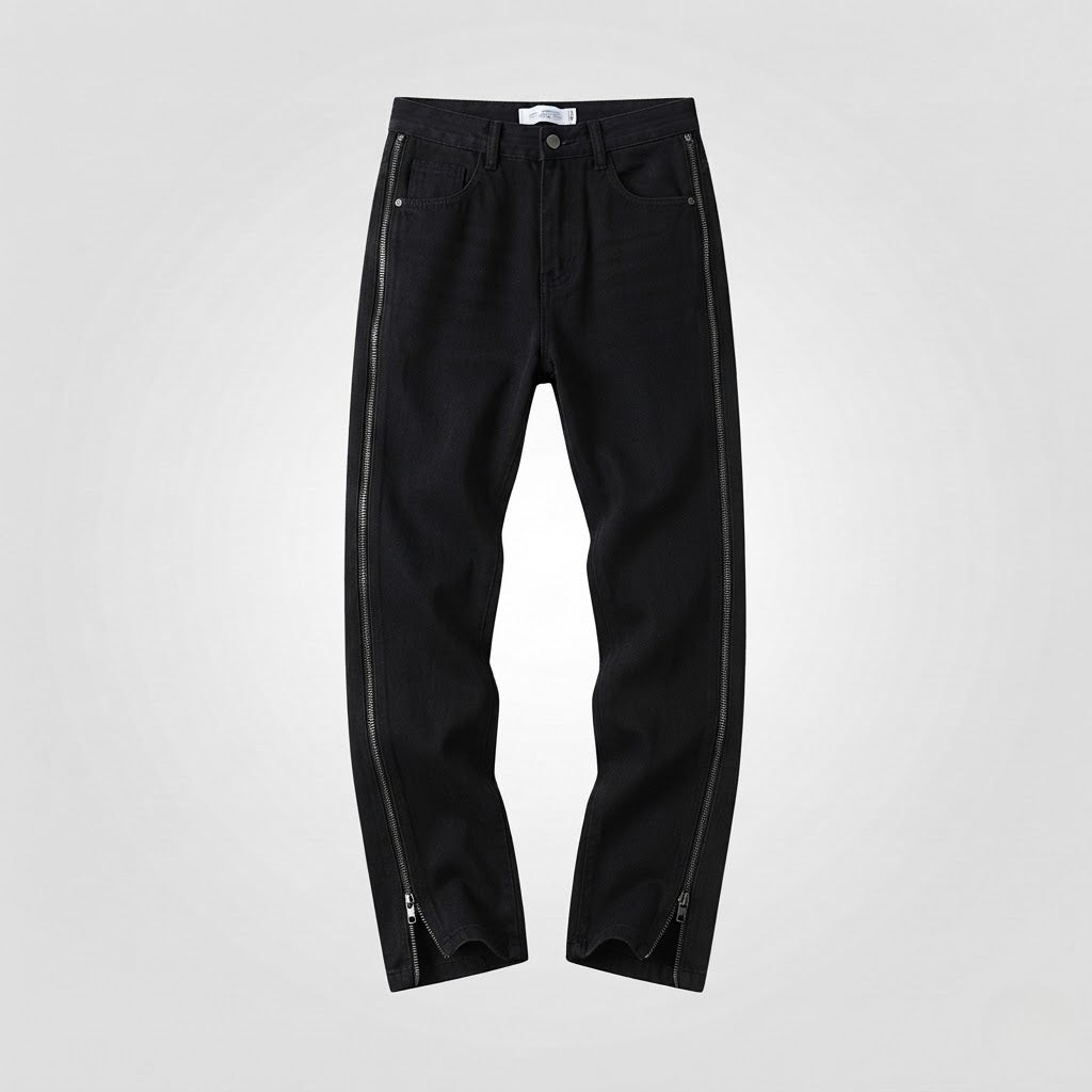 Men's Stylish Jogging Pants with Zipper EVA-US
