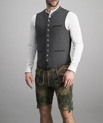 EVA-US | Men's Traditional Vest Vest Gray Classic Elegant