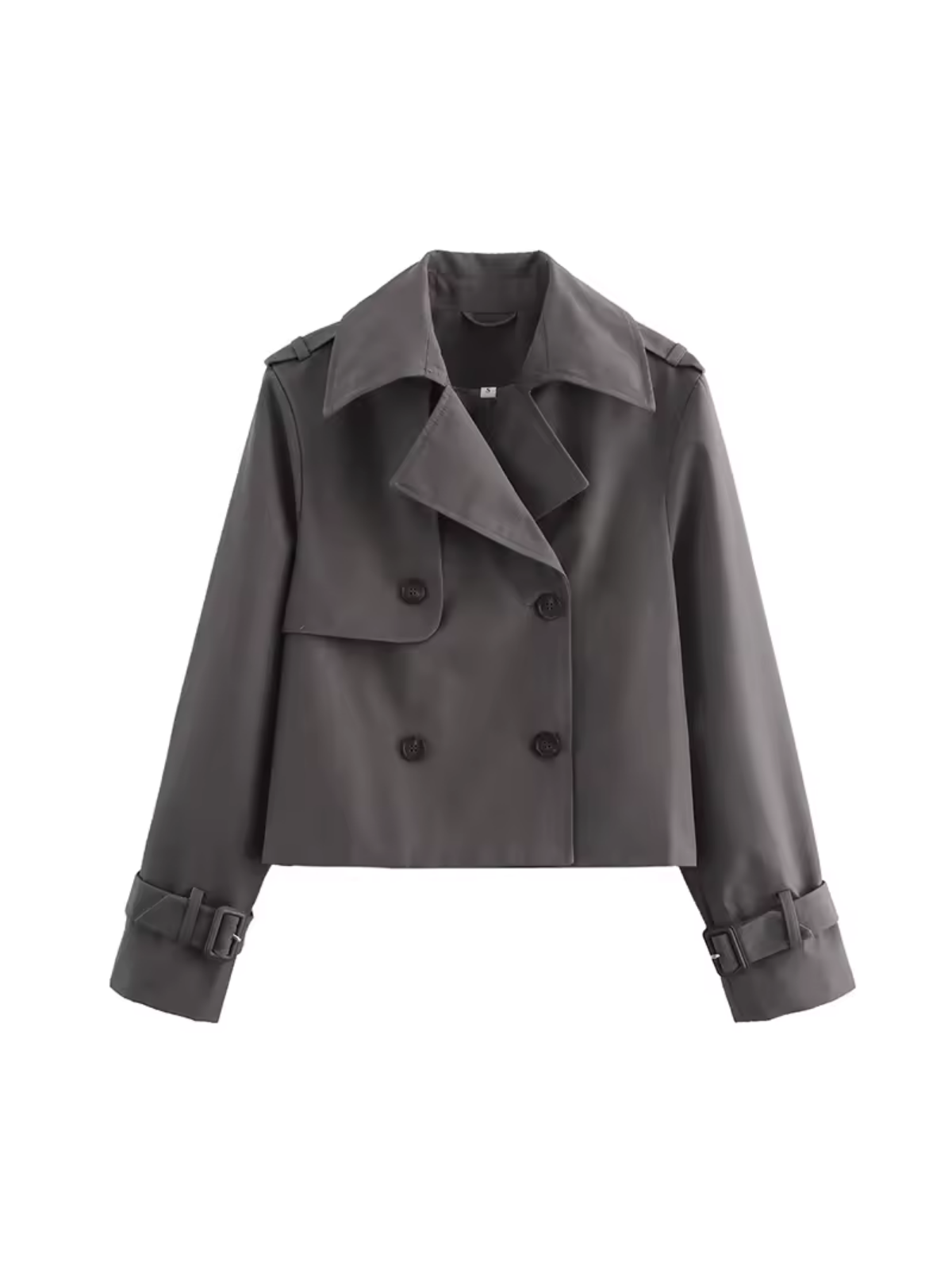 Women's Waterproof Trench Coat With Belt Cuffs and Revers Collar