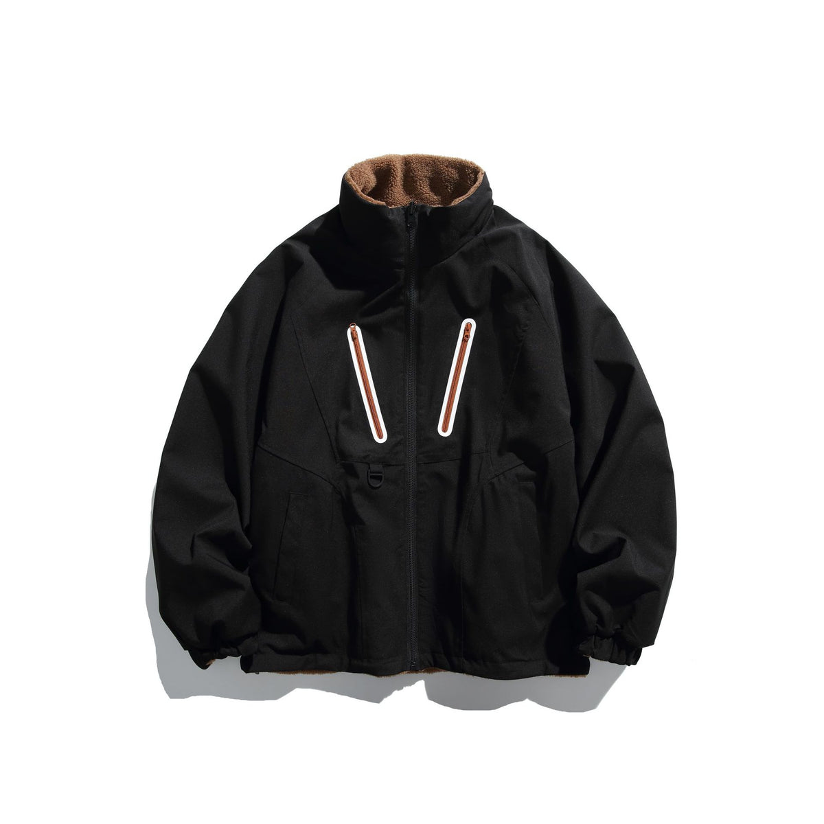 Unisex Technical Softshell Jacket with Fleece Lining and Vertical Chest Zippers EVA-US
