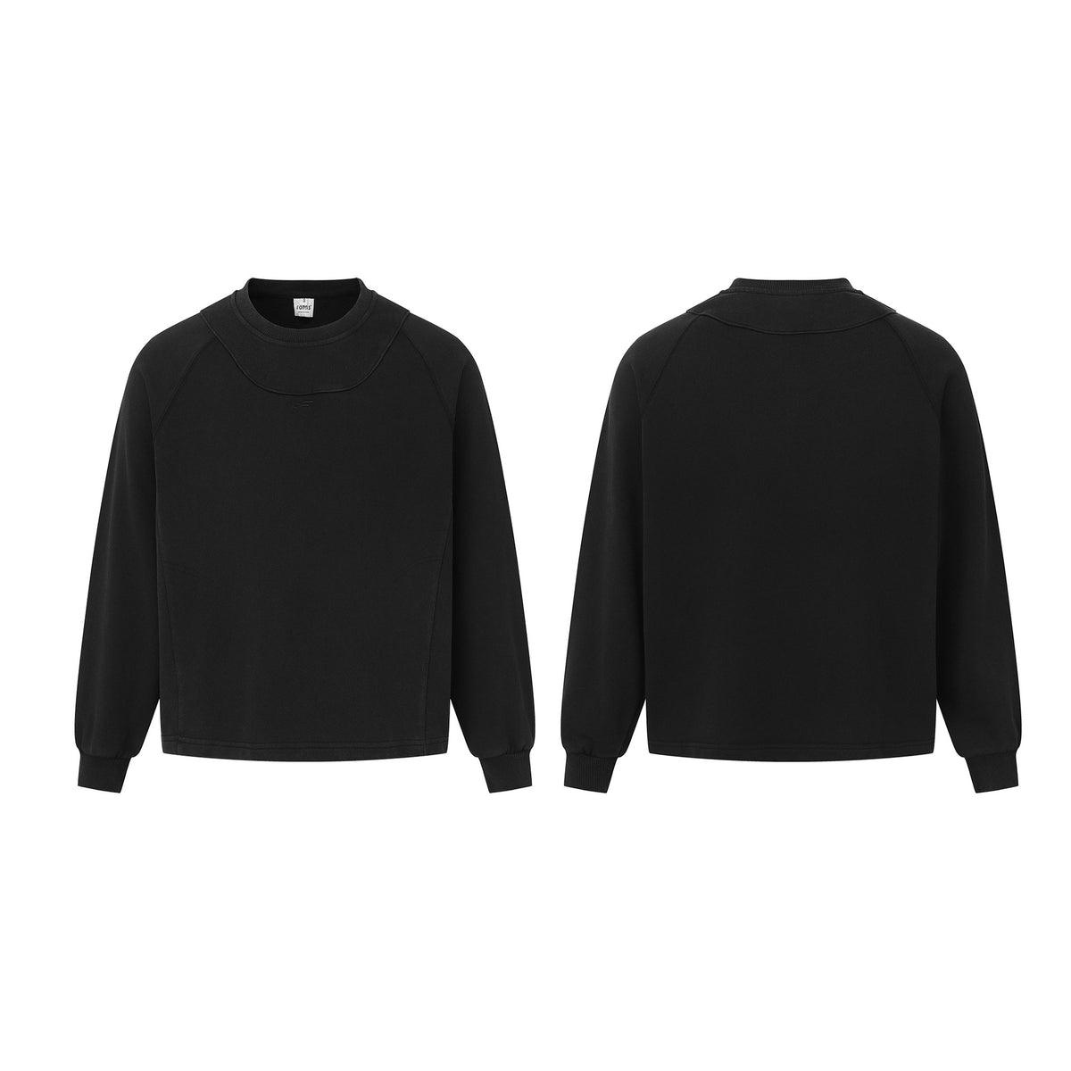 Unisex Oversize Sweatshirt with contrasting chest panel and kangaroo pocket EVA-US