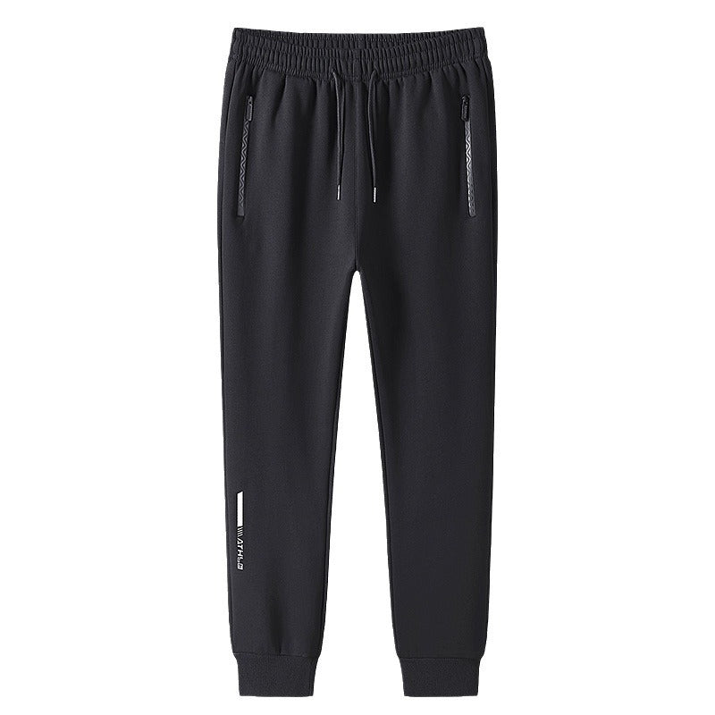 Men's sports joggers with elastic waistband and zippered pockets EVA-US