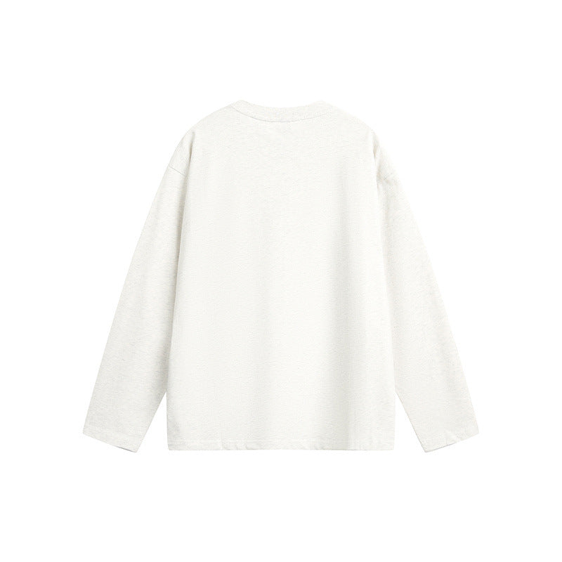 Unisex Oversize-Longsleeve shirt with illustrative bike print and relaxed silhouette EVA-US