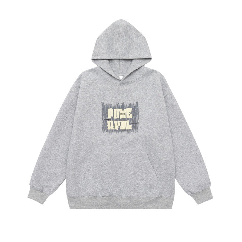 Unisex Oversized Hoodie with Kangaroo Pocket and Distinctive Front Print EVA-US