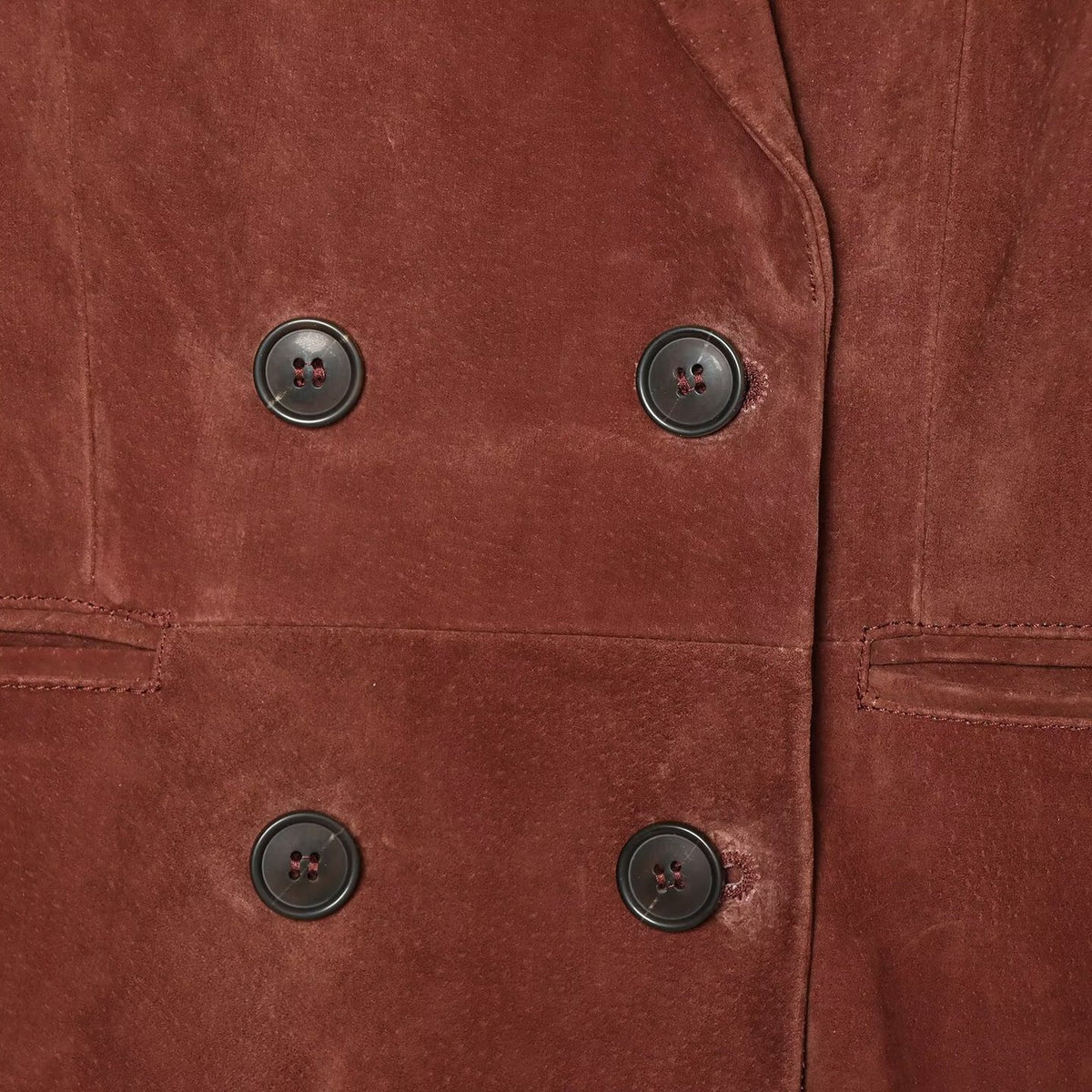 Women's cropped double-breasted velvet blazer with fitted silhouette and piped pockets EVA-US
