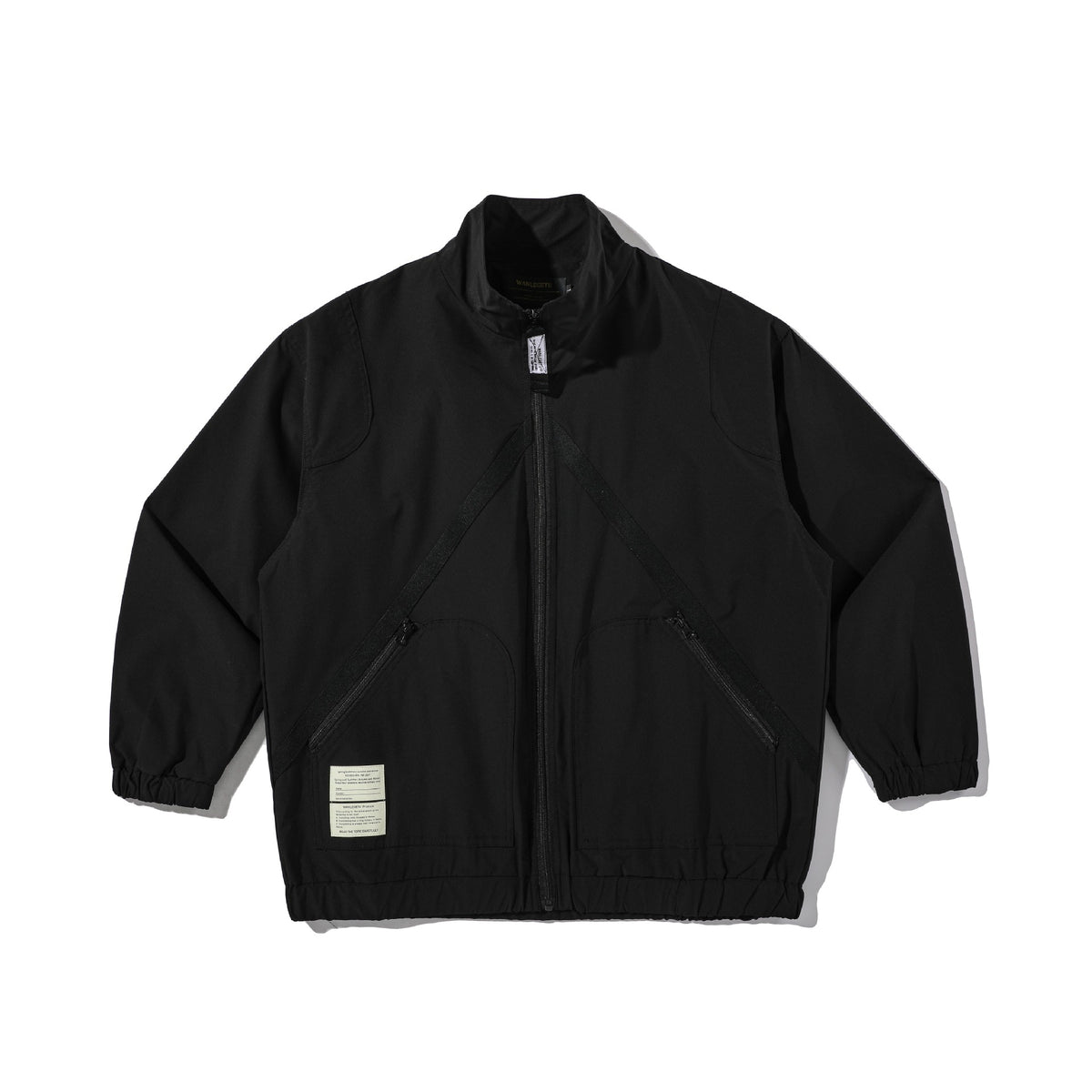 Unisex Technical Boxy-Field Jacket with High Stand Collar and Utility Zippers EVA-US