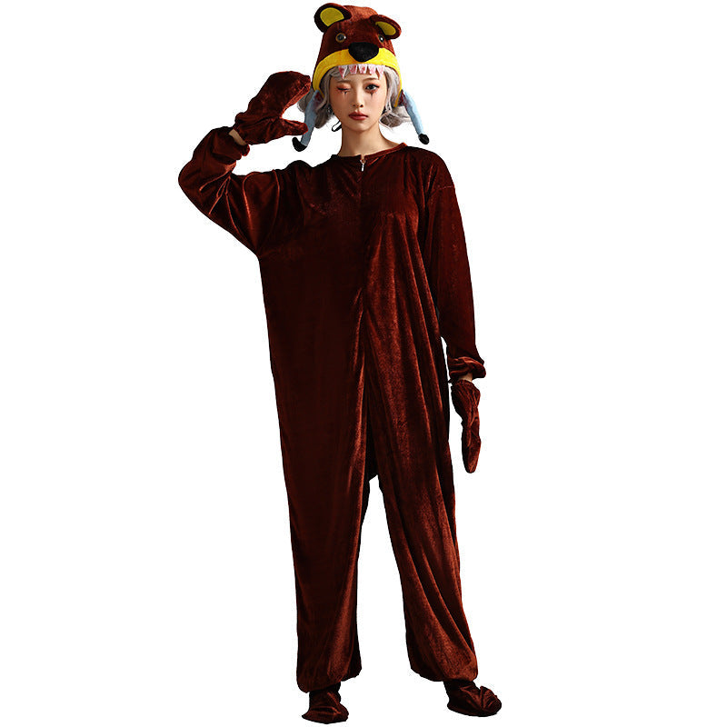 Women Animal Costume made of soft fleece fabric EVA-US