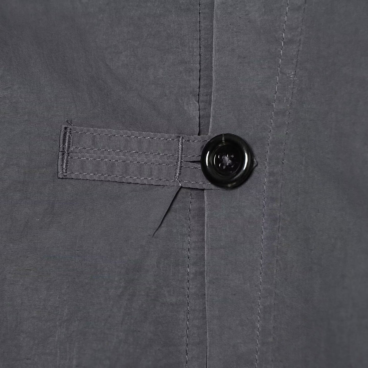 Women's Lightweight Cropped Nylon Jacket with High Funnel Neck, Oversized Cut, and Elastic Cuffs EVA-US