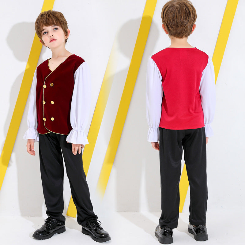 Boys' fairytale costume with detail-loving shirt and pants EVA-US