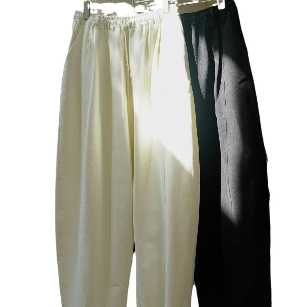 Women Extra Wide High-Waist Culotte Baggy Trousers with Drawstring and Soft Drape EVA-US