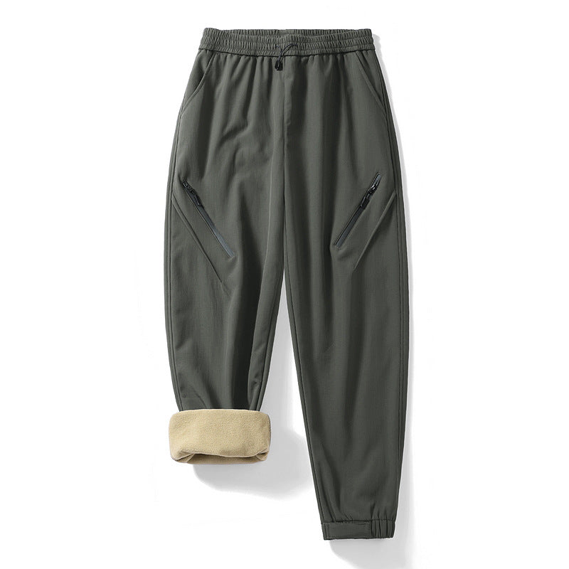 Women's Technical Trekking Jogger Pants with Elastic Waistband, Zipper Pockets and Wind-Resistant Surface EVA-US