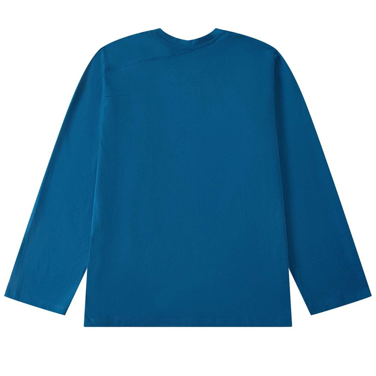 Women's Oversized Long Sleeve made of cotton jersey with dropped shoulder and decorative seam EVA-US