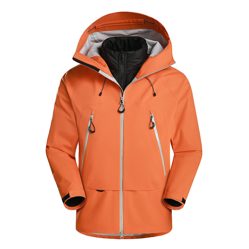 Men's waterproof softshell jacket with removable quilted inner jacket EVA-US