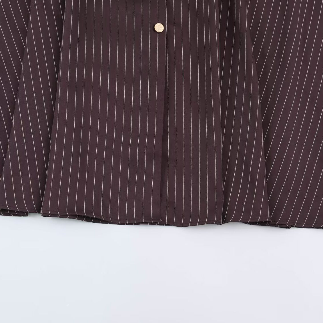 Women’s shirt dress in pinstripe look with waist belt EVA-US