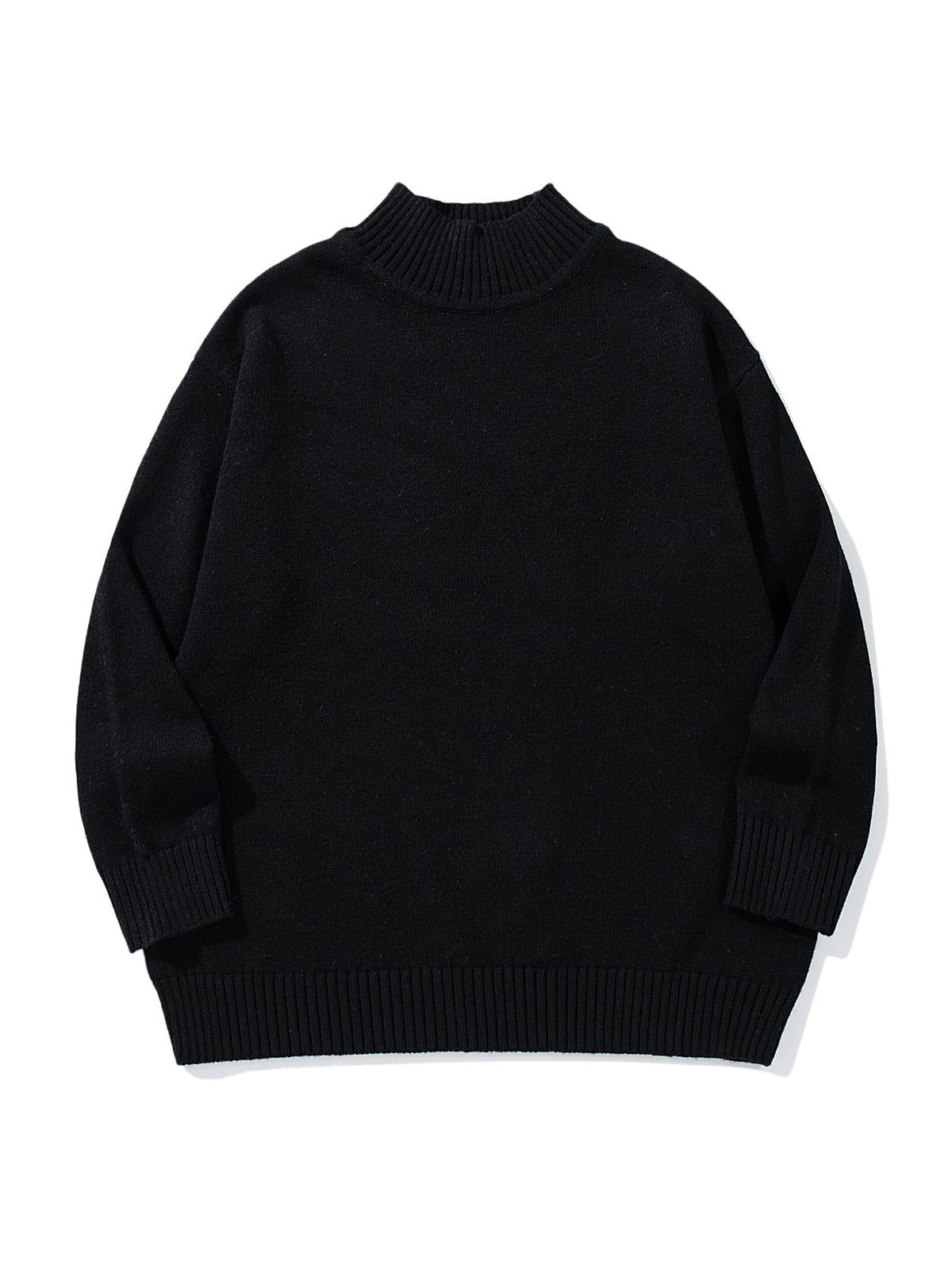 Unisex Oversize-Troyer-Pullover with short stand-up collar and wide ribbed cuffs EVA-US