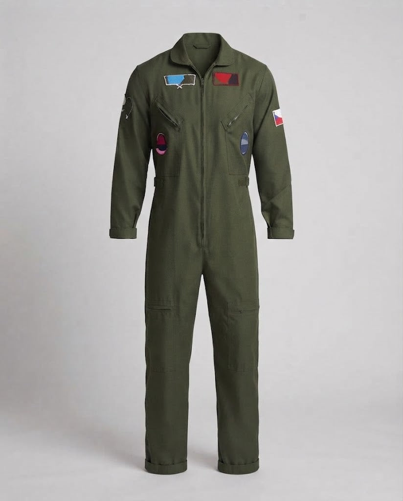 Men's flight suit with practical pockets and authentic details EVA-US