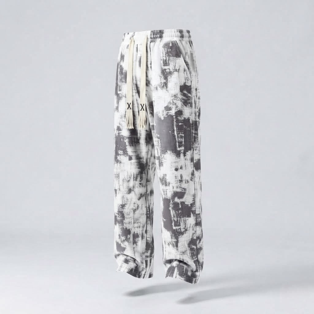Women Leisure Graphic Cargo Pants EVA-US
