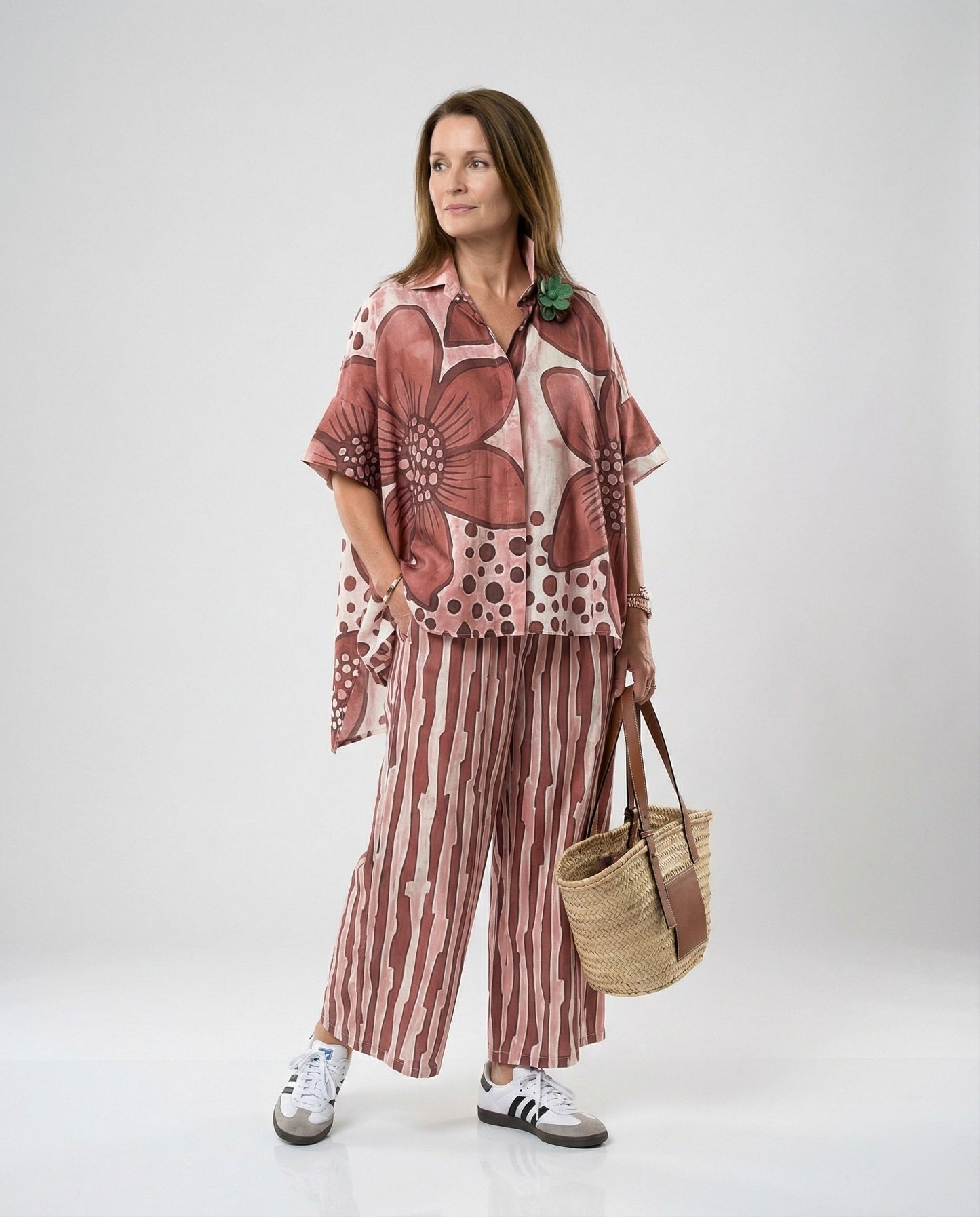 Women's Two-Piece Set Tunic Palazzo
