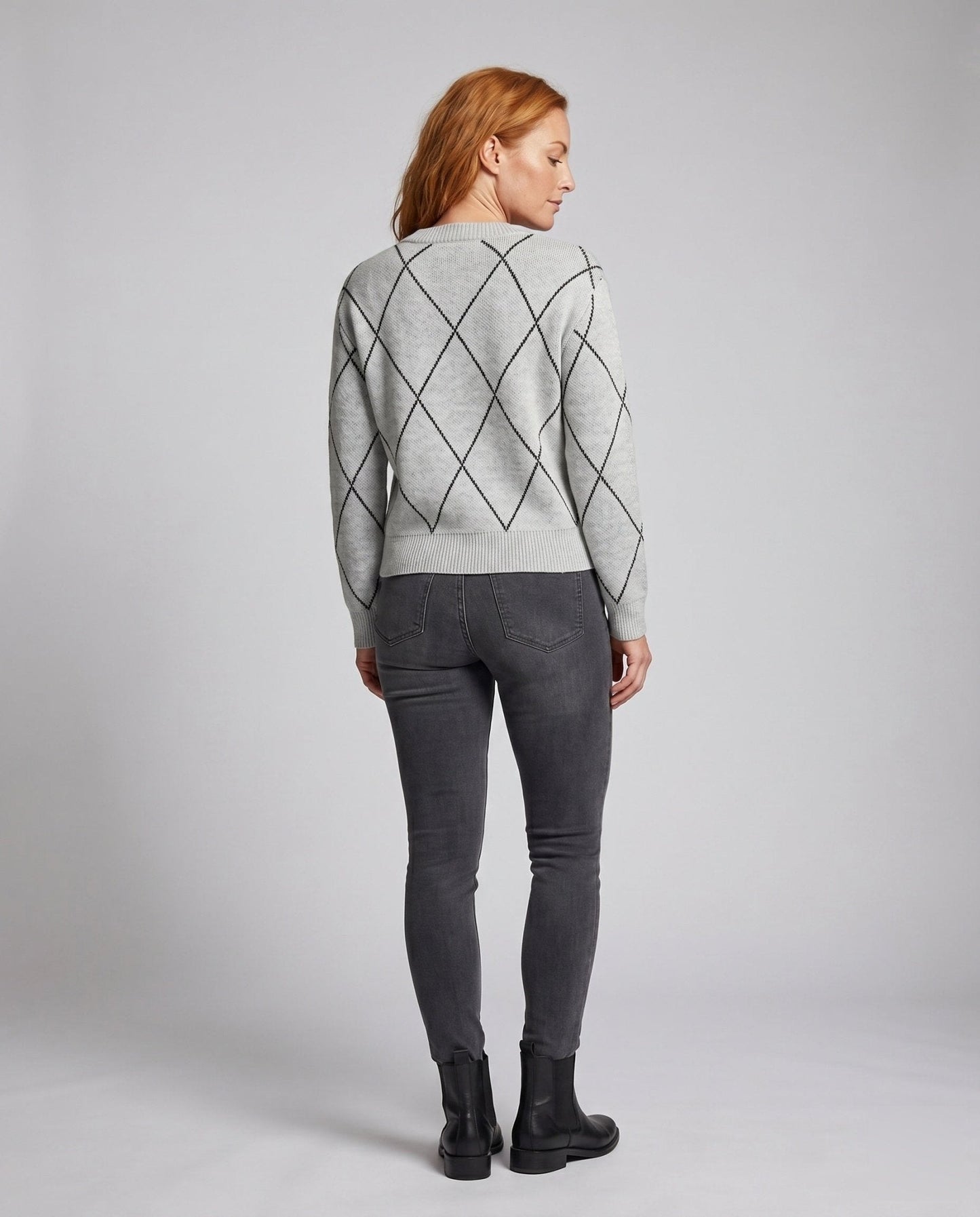 Women's knit sweater with stylish bow details - Chichicherry