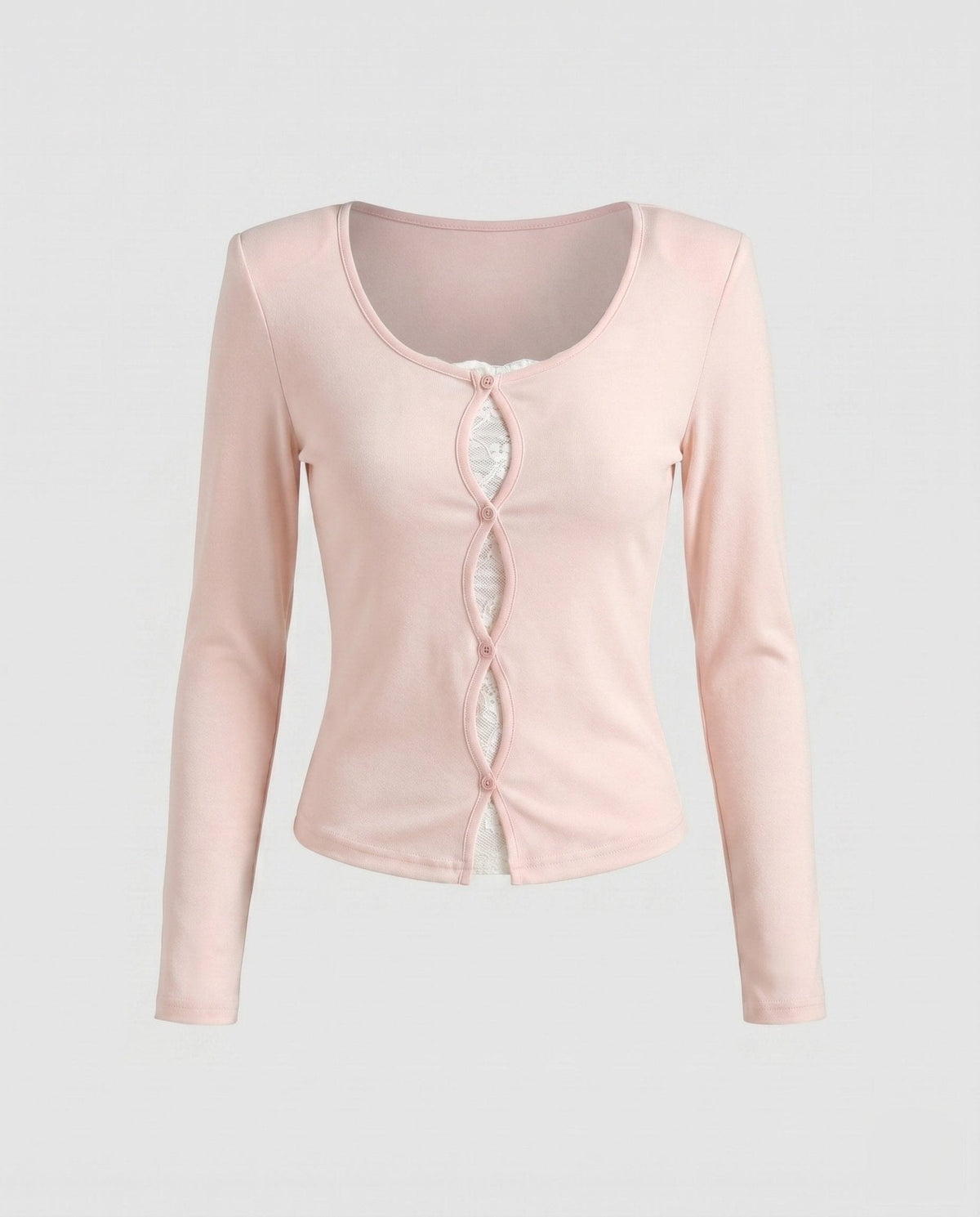 Women's Long Sleeve Blouse with Refined Button Details - Chichicherry