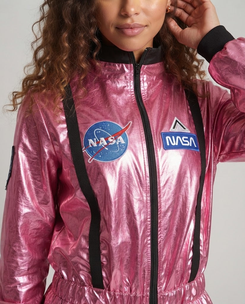 Women's futuristic shine space suit EVA-US
