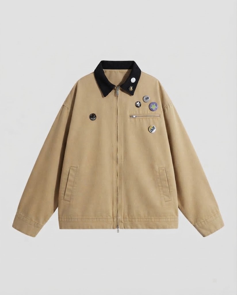 Men's Casual Transition Jacket with Versatile Details EVA-US
