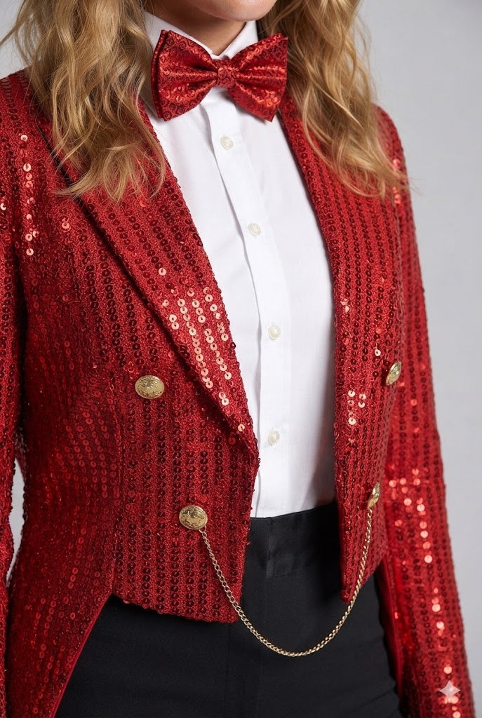 Women festive glitter blazer EVA-US