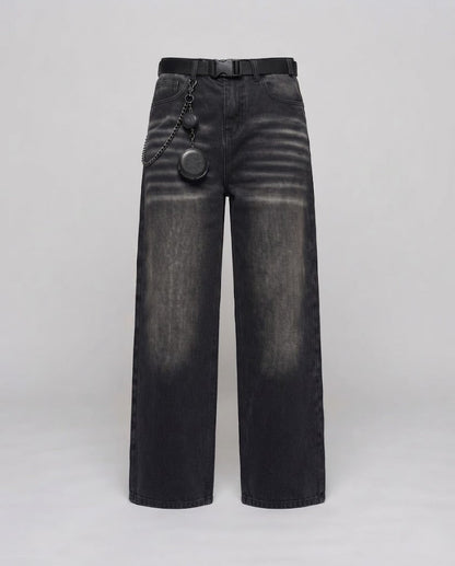 Women Wide-Cut Jeans with Extravagant Applications EVA-US