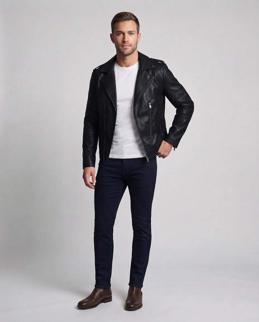 Men's Fashion Biker Jacket EVA-US