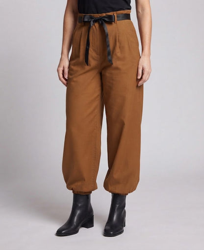 Women's Fashion Statement Jumpsuit with Wide Legs and Drawstring EVA-US
